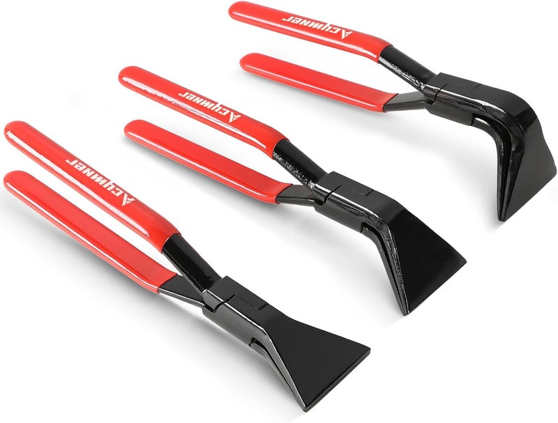 Acymner 3PCS Sheet Metal Bending Pliers Set | Hand Seamers for Roofers, Plumbers, and Metal Processing Straight, 45° & 90° Metal Bender Tools - Image 1